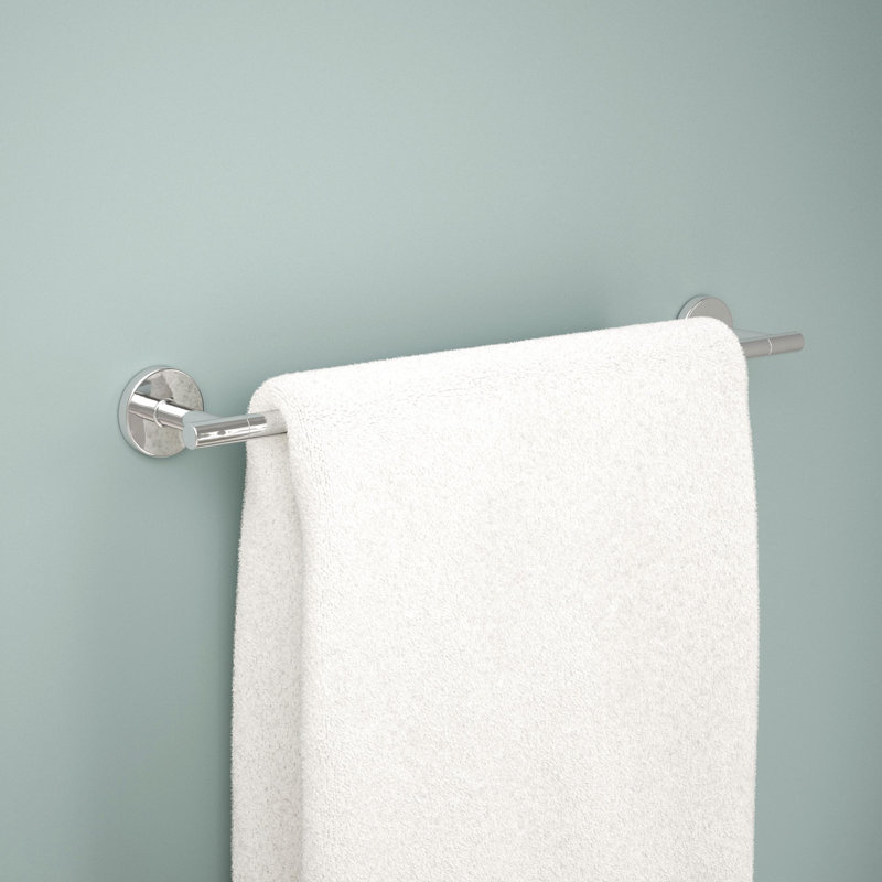 Porte-serviettes mural, accessoire et quincaillerie de salle de bain Trinsic, Chrome, 1.13" H x 18" L x 3.31" D