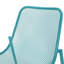 Chaises empilables pour l'extérieur, stable, l 26 po x P 21,89 po, espaces en métal de couleur bleu sarcelle