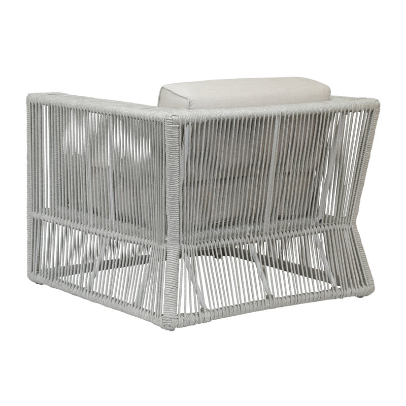 Milano Outdoor Lounge Chair, Echo Ash Sunbrella®, Gray