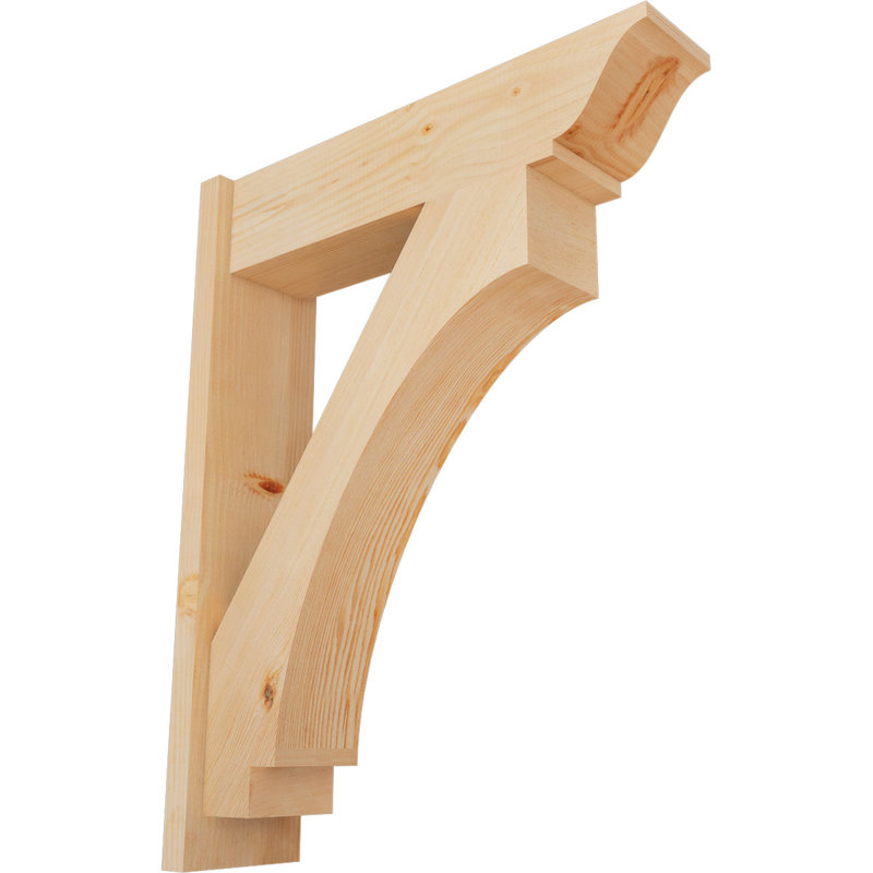 Persienne impériale traditionnelle, P 28 po x H 36 po, Sapin Douglas de 7 1/2 po (lisse)