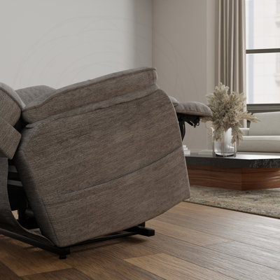 Fauteuil relevable en tissu moelleux avec revêtement doux et port USB