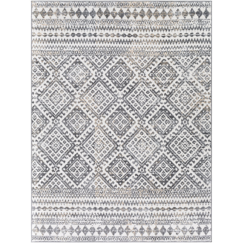 Lipson Geometric Indoor Rug, Rectangle 6'7" x 9'