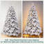 Arbre de Noël enneigé pré-éclairé-1073830569
