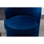 Fauteuil demi-tonneau en velours avec base en métal-239323095