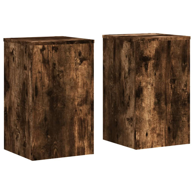 Plant Stand - Set of 2, Smoked oak