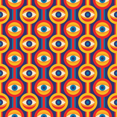 Eye Symbol. 1 Piece Wrapped Canvas Wall Art