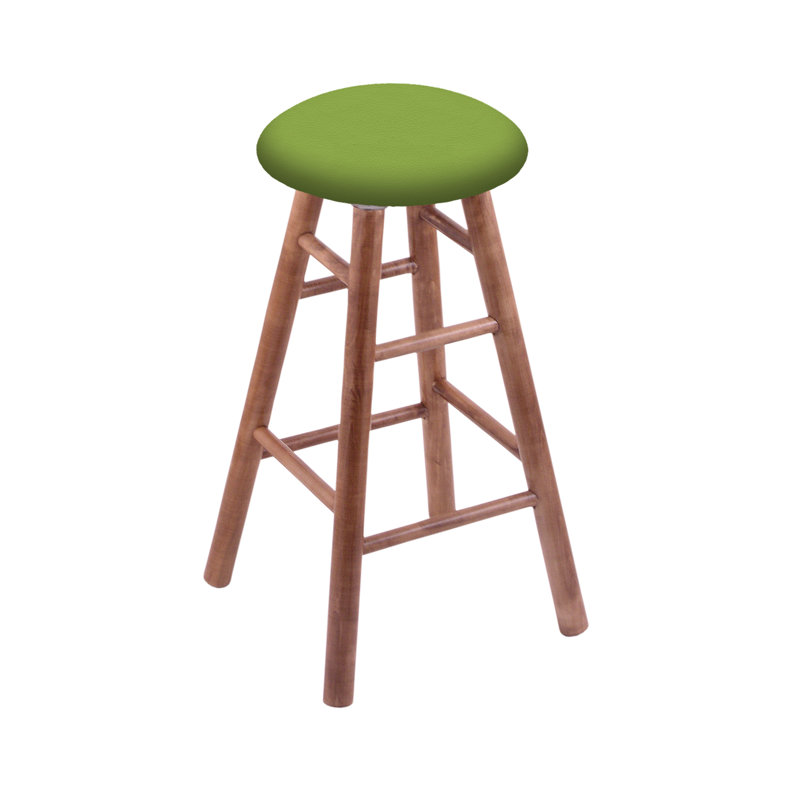 Tabouret pivotant très haut de 36 po, Chêne cerisier foncé, Vert kiwi Canter