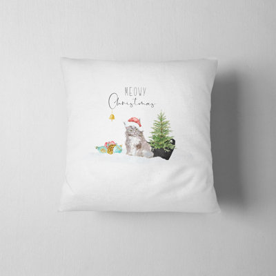Housse de coussin Meowy Christmas Holiday