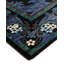 Tapis unique noir / vert / brun de 6 pi 3 po x 9 pi 6 po Overyed