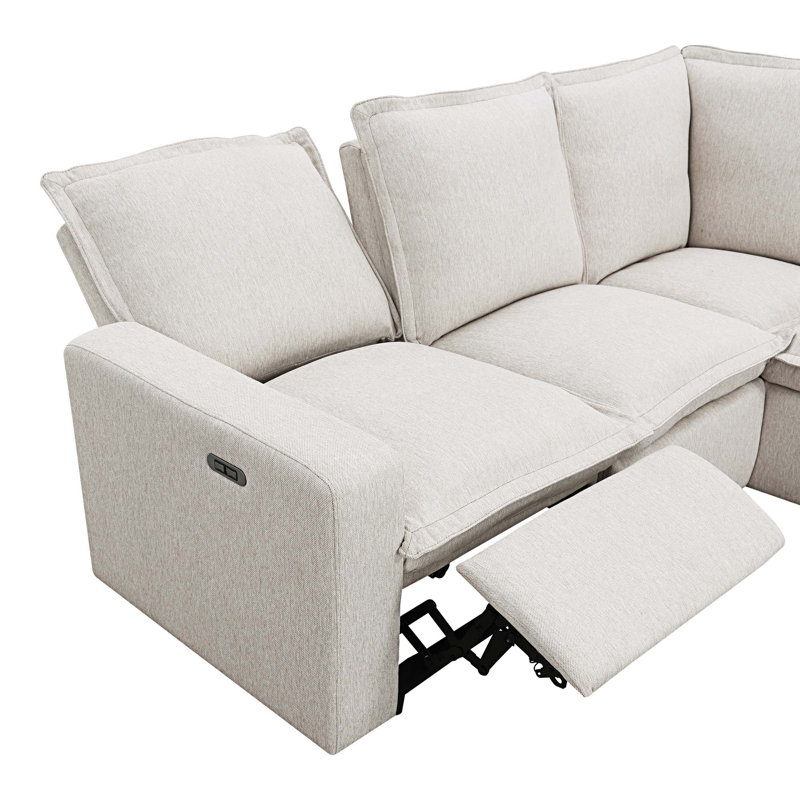 Fauteuil inclinable Hazra, Lin beige