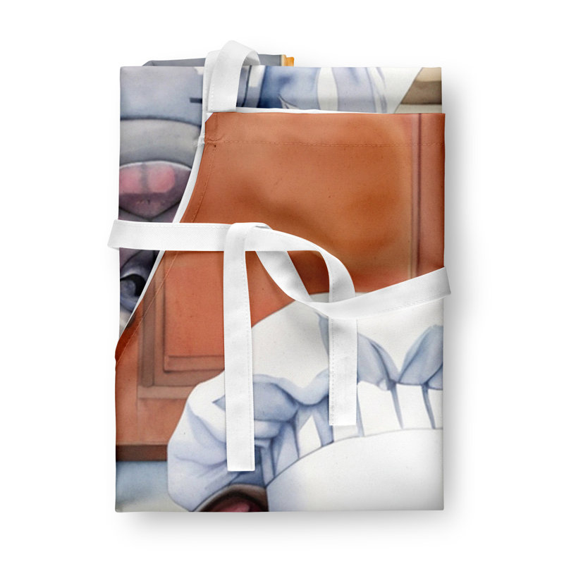 No Pattern Bib Apron