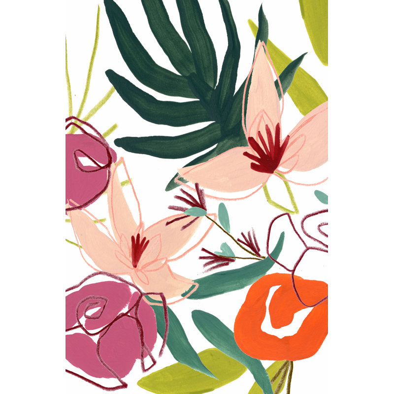 Tropical Confetti II by June Erica Vess - Wrapped Canvas Painting, 30cm H x 20cm W