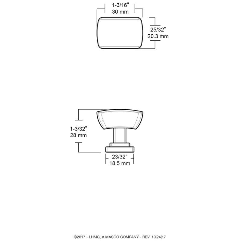 Rectangle Knob