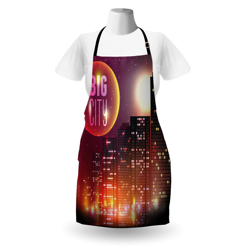 No Pattern Bib Apron