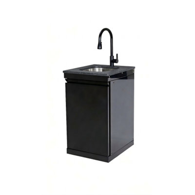 Sink Cabinet Double Door With Tap Stainless Steel Outdoor Kitchen Islands