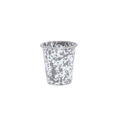Crow Canyon Enamelware Splatter 10 oz Short Tumblers