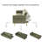Foldable Double Corduroy Sofa Bed with Folding Armrests, Suitable for Living Rooms & Small Spaces-560829957