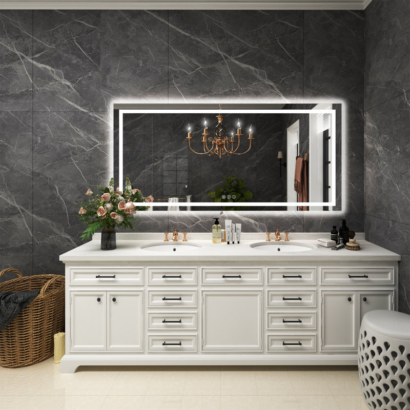 Dokes Frameless LED Vanity Wall Mirror Passed ETL, 28" x 60"
