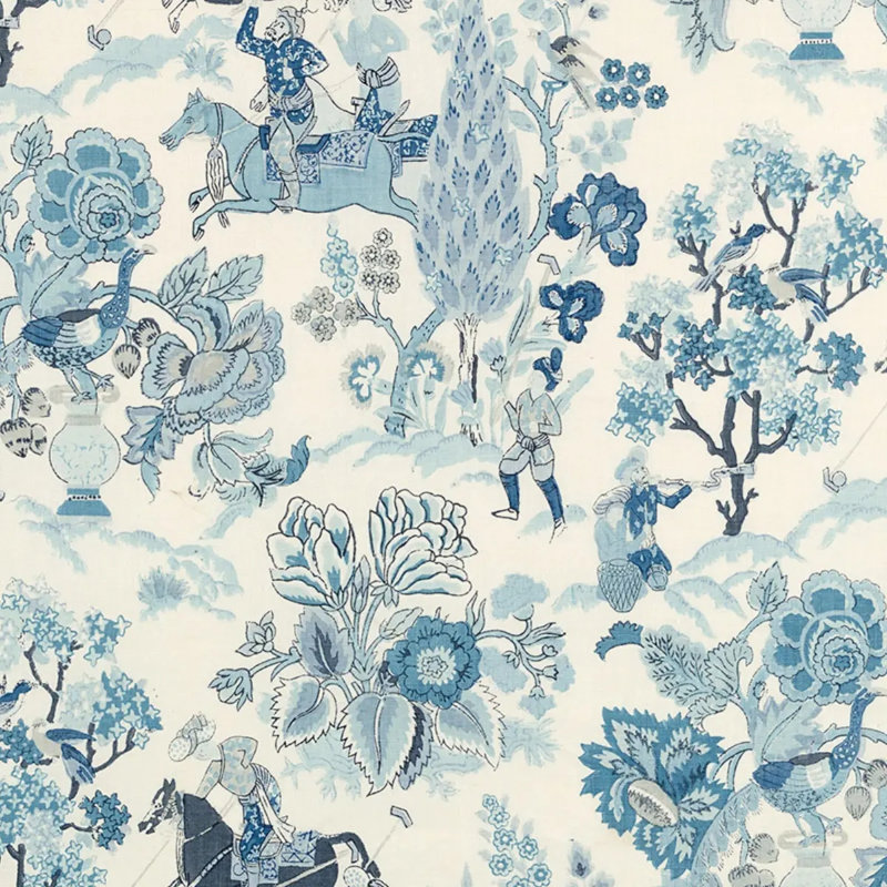 Persian Lancers Fabric, Porcelain