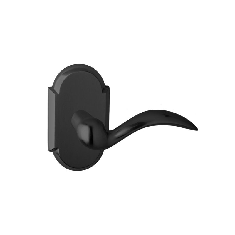 Levier de passage Bravura 909-G2 Columbus sur rose arquée en noir mat - L, Noir mat, Gauche