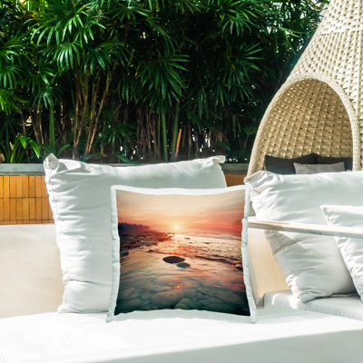 Coussin d'extérieur Sunset Melody at Sea