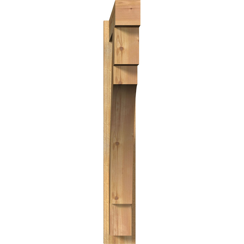 Persienne en bois Merced Block Rustic Timber, P 36 po x H 42 po, Sapin Douglas de 8 po (sciage brut)