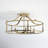 Maris 5-Light Dimmable Linear Metal Semi-Flush Mount-70337207