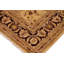 Tapis oriental doré / brun en laine noué à la main 9 pi 1 po x 11 pi 7 po Baccio