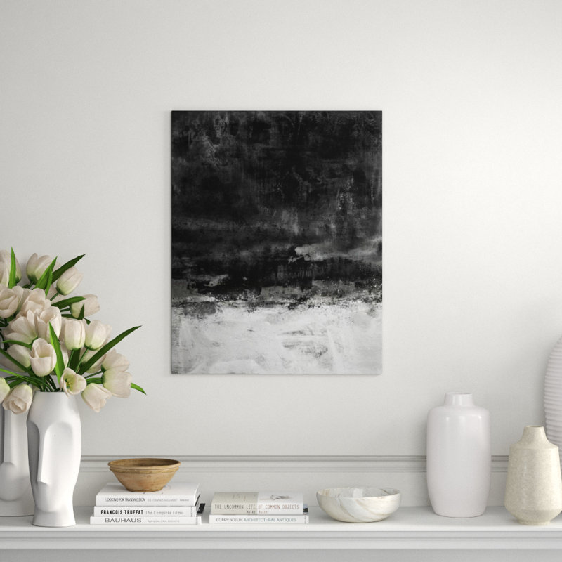 Clash Print by Elena Carlie, Glass Coat, 50" H x 40" W x 1.5" D