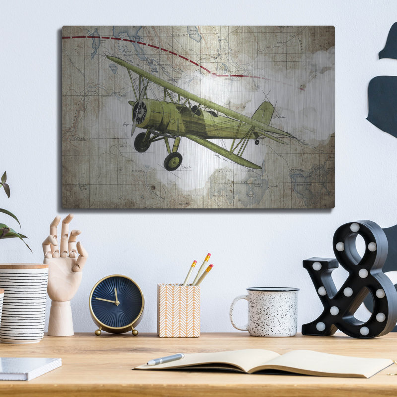 " Biplane 2 " by GraphINC, 12" H x 16" W