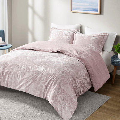 Édredon 100% simple / simple TG - velours écrasé doux et confortable et réversible
