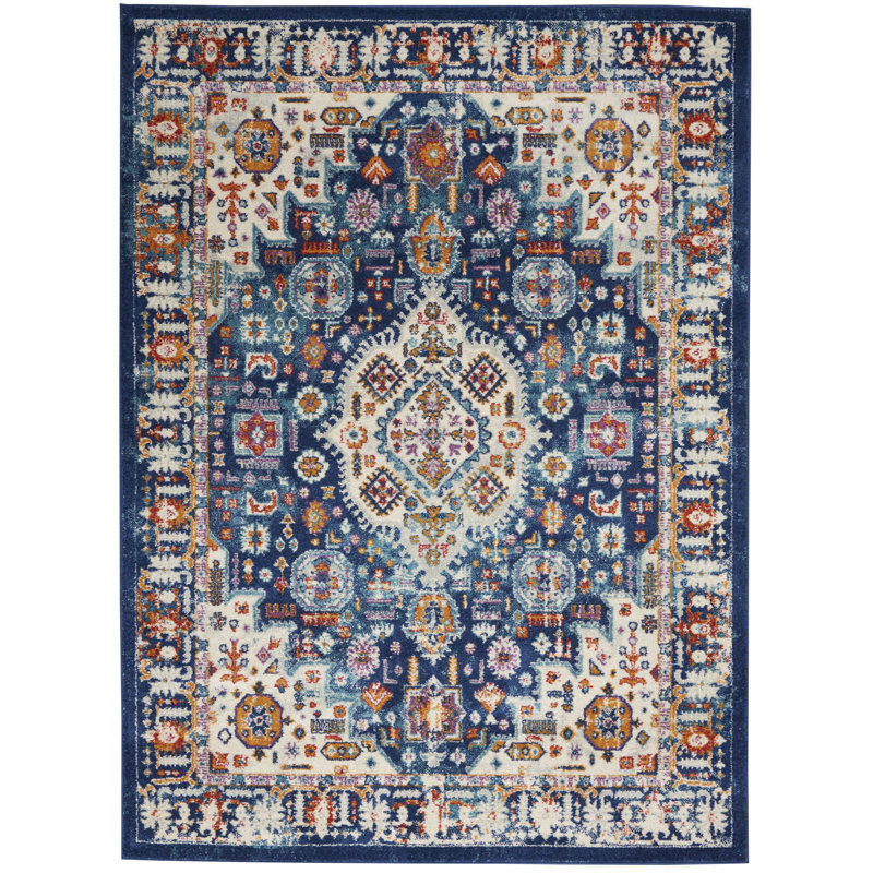 Tapis bleu, Rectangle 3 pi 9 po x 5 pi 9 po