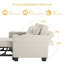 Jaylon Upholstered Linen Convertible Chair-424557071