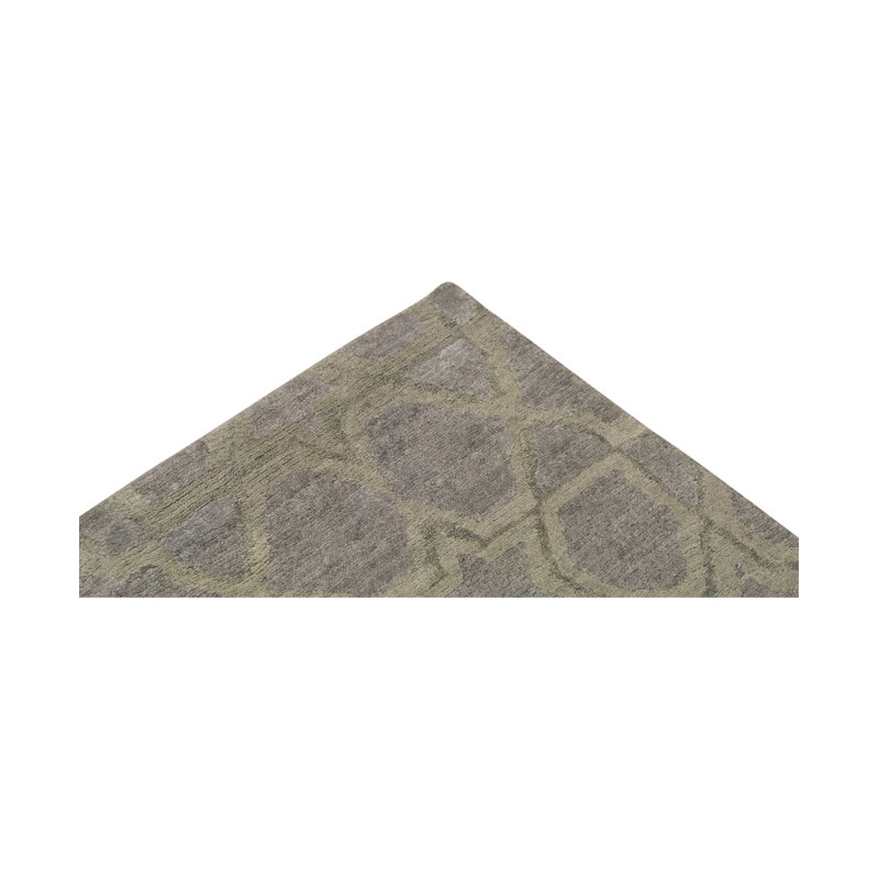 Rayon Viscose Geometric Indoor Rug