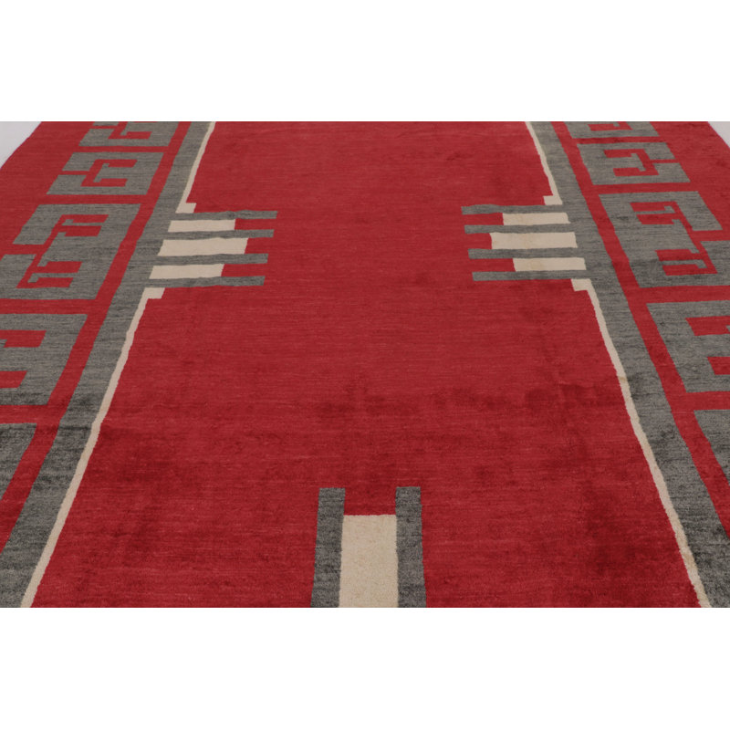 Art Deco Handmade Wool Area Rug