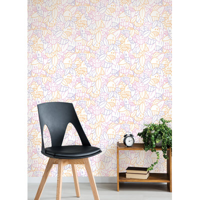 Yellow Bold Arrangements Peel & Stick Wallpaper