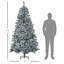 Arbre de Noël artificiel pin enneigé avec 616 branches de cèdre réalistes-706374796-706374791