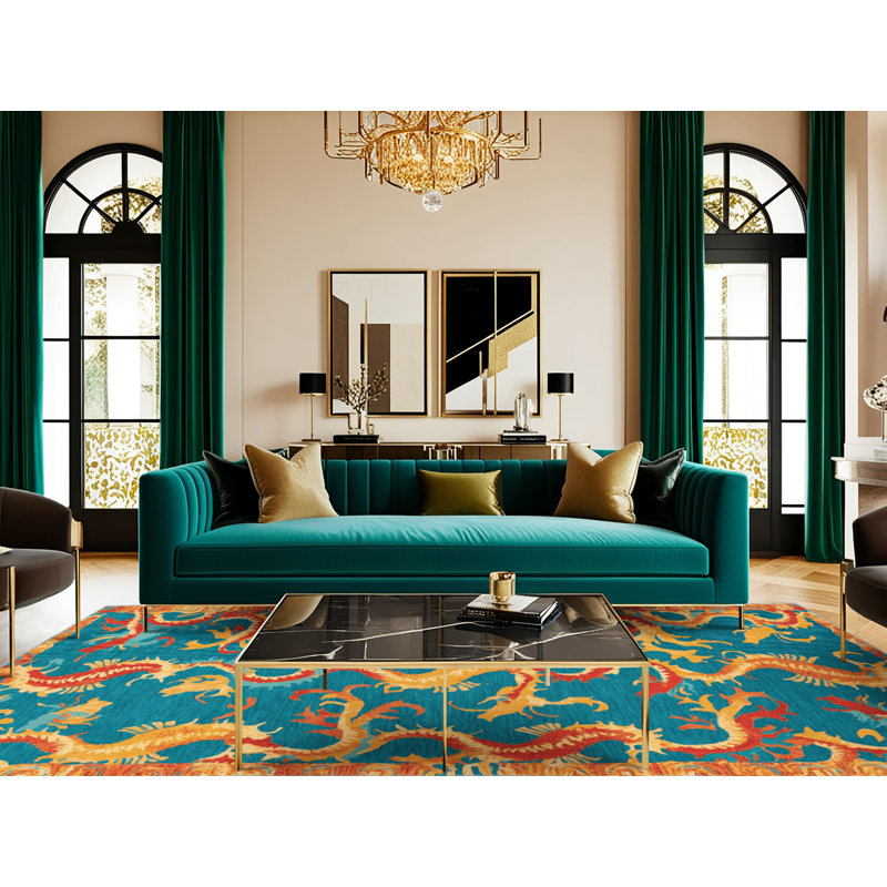  Tapis hawaïen lavable Seahores, Tapis de couloir 2 pi x 5 pi