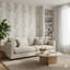 Ornamenta Collection Leaf Flourish Shimmer Finish Wallpaper Roll-778523400