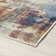 Tapis contemporain contemporain, multicolore