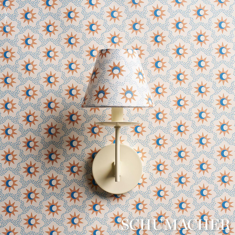Lucie Fabric, Clay/Blue