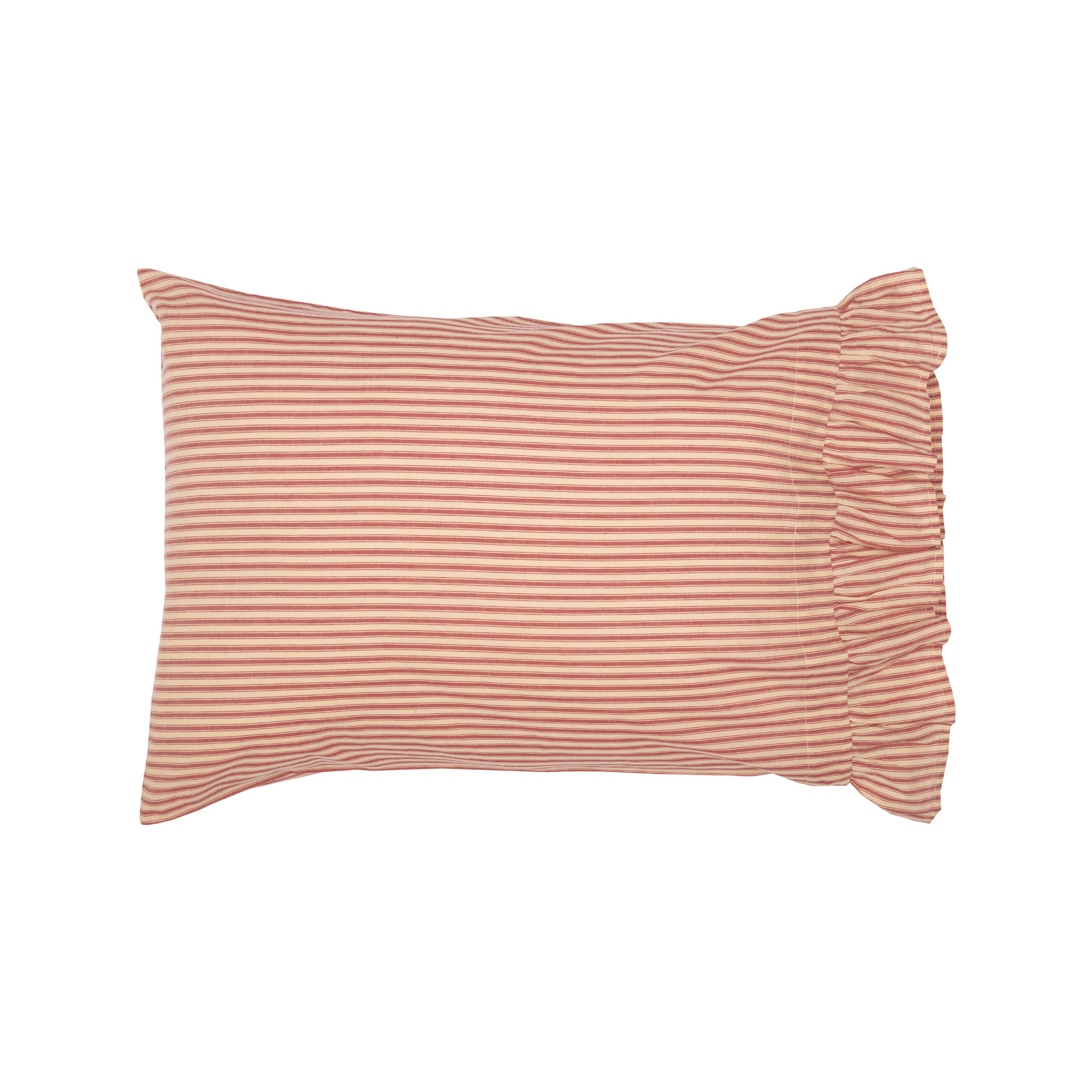 100% Cotton - Set of 2, Standard, Red