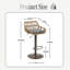 Swivel Upholstered Adjustable Height Counter Stool-329266637