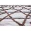 Tapis en polyester blanc et noir 8 x 10 directions