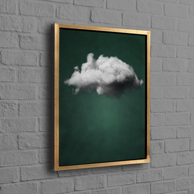 Toile en coton personnalisée avec nuage vert, parfaite pour un décor de mariage moderne ou un cadeau unique pour une petite fille