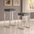 Chrome Upholstered Bar Stool-295514455