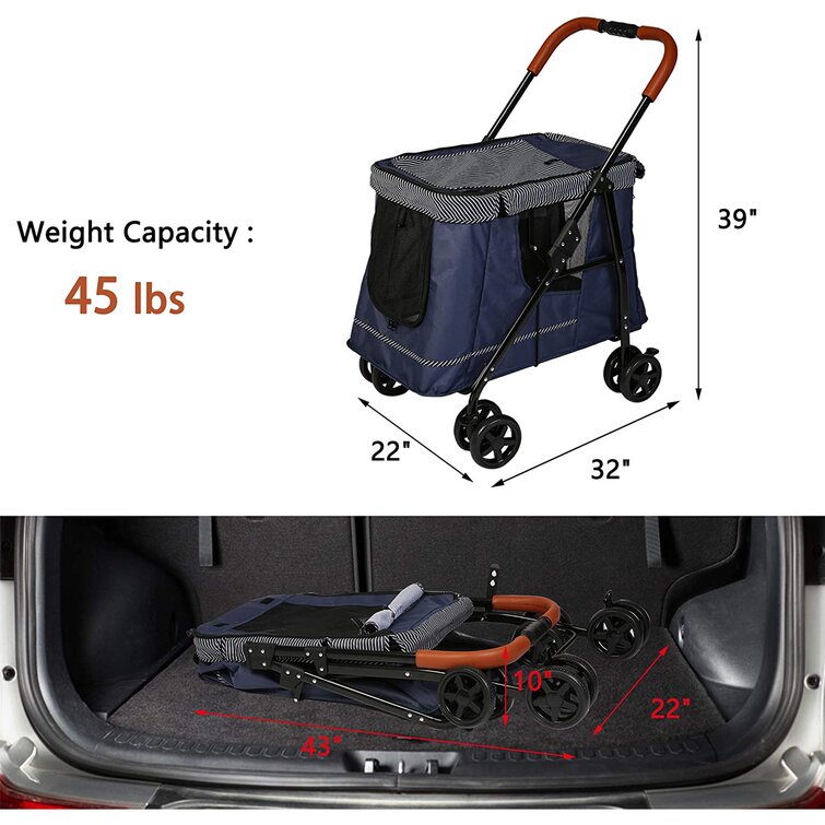 ACEM Collapsible Pet Carrier for Small Medium Puppies