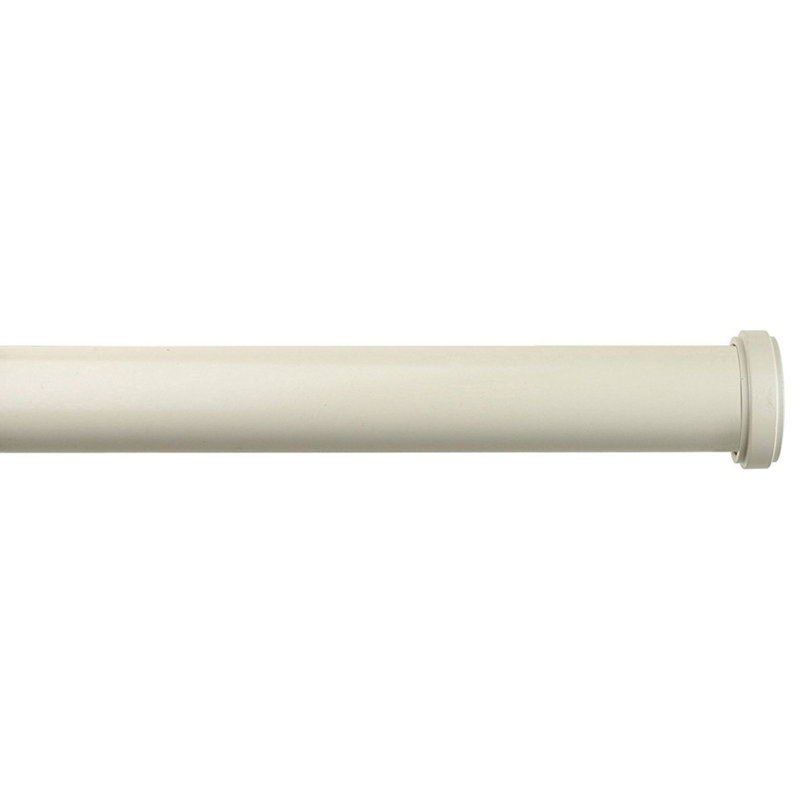 Tringle à rideaux simple Mulvihill, H 1 po x l 84 po x P 1 po, Blanc français