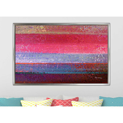 «The Collision Of God And Sin 1 Peter 02:24», reproduction d'impression sur toile encadrée