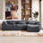 Segal 8 Piece Cloud Upholstered Oversized Modular U Shape Soft Chenille Compression Chaise Sectional Sofa  with Wide Arms and Pillows No Assembly Required-1792539137